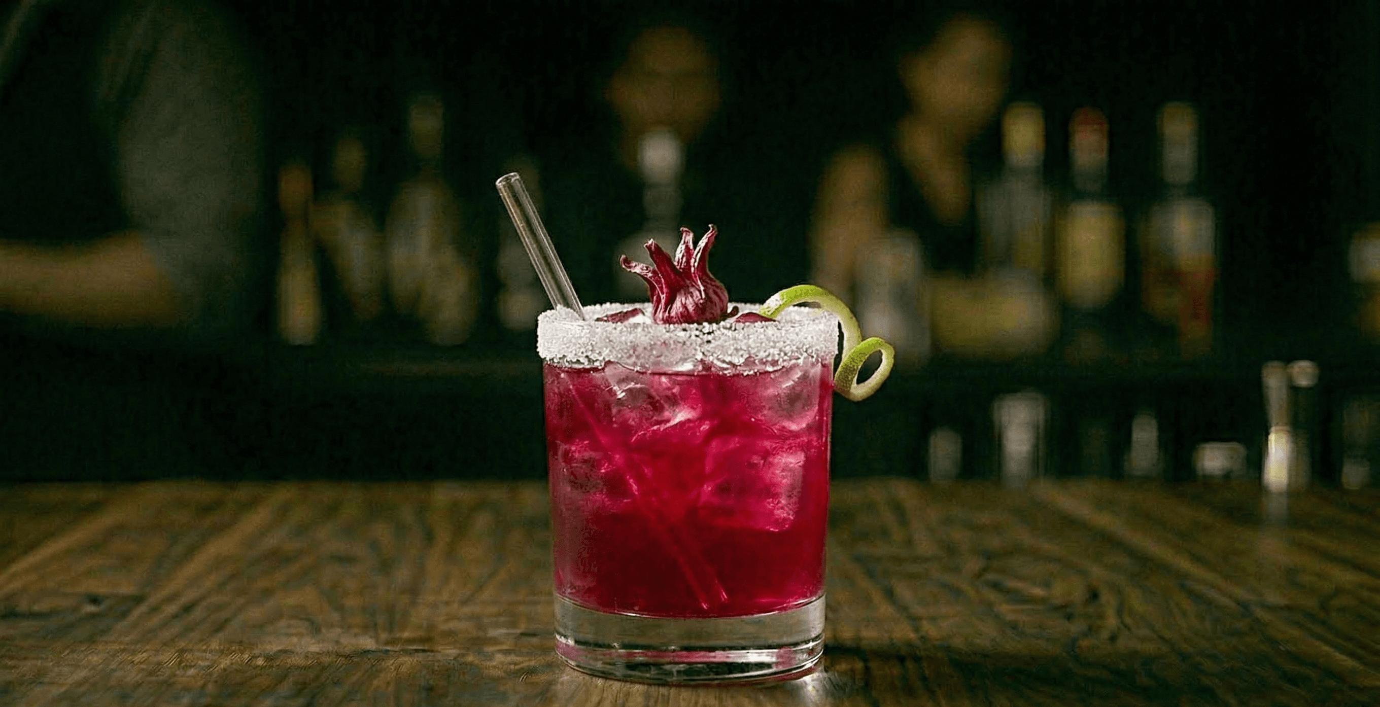Hibiscus Margarita cocktail